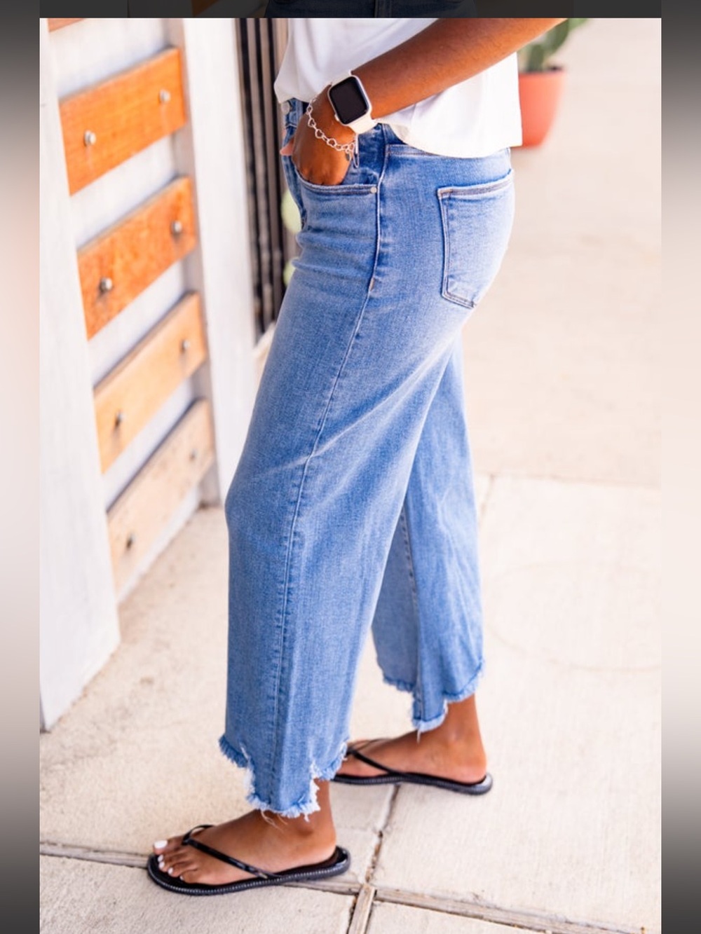 Risen high rise cropped jeans - Picture 2 of 7